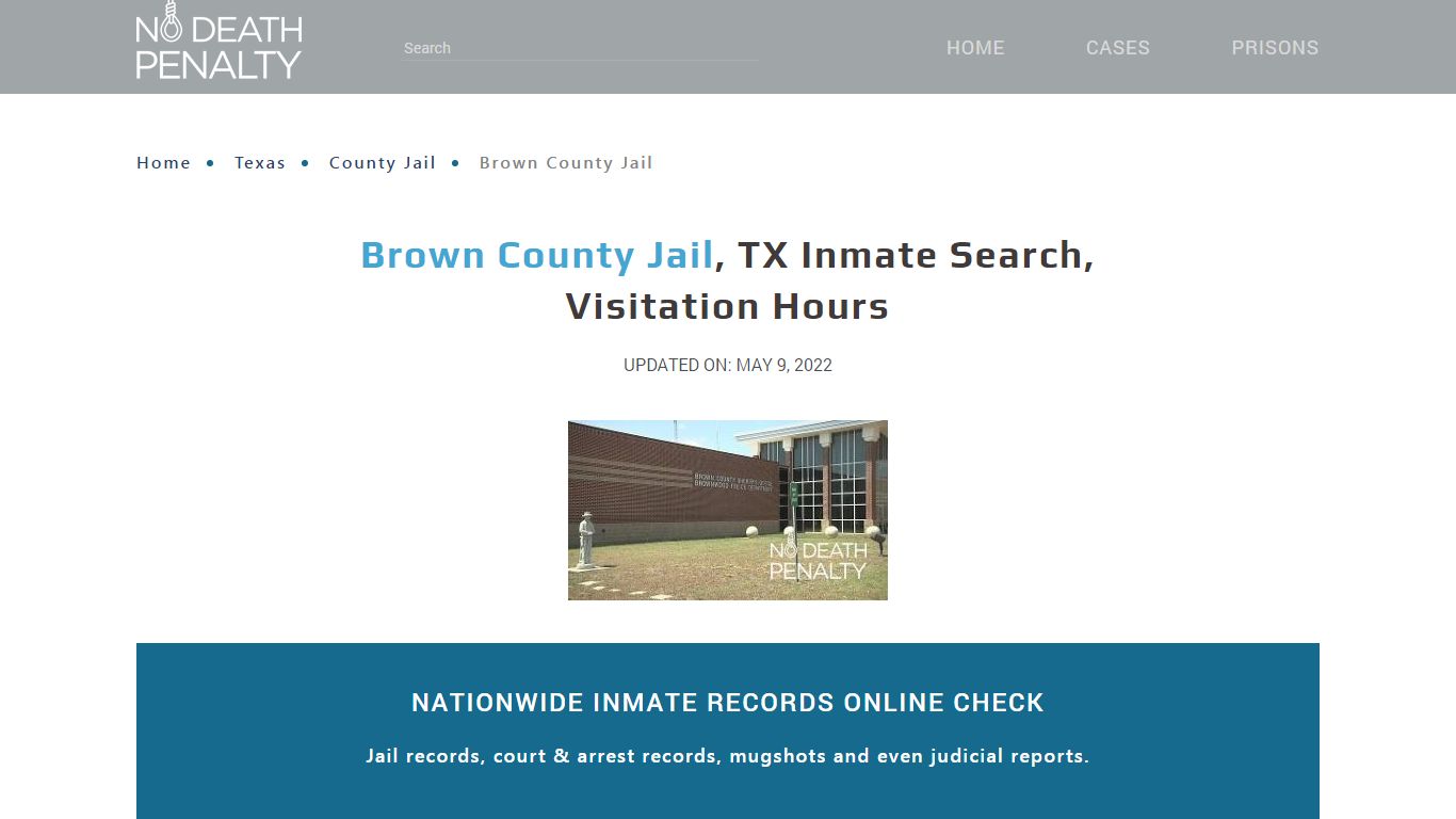 Brown County Jail, TX Inmate Search, Visitation Hours